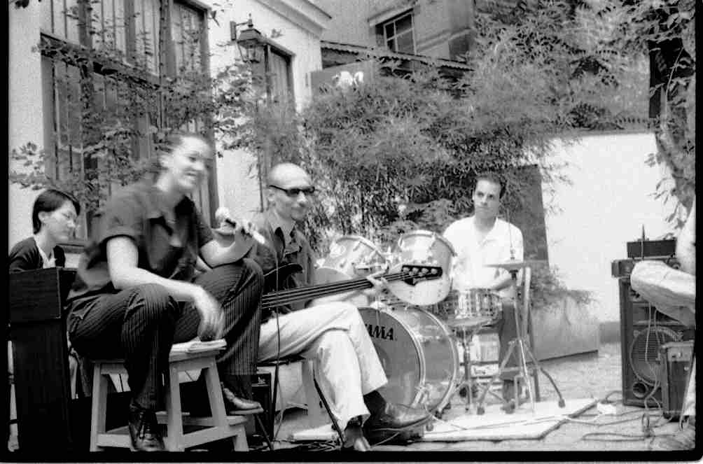 The band in action